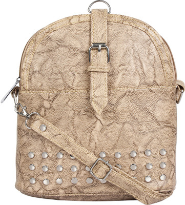 

Fabu Girls Beige PU Sling Bag