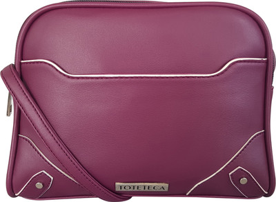 

Toteteca Bag Works Women Purple PU Sling Bag