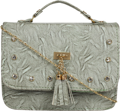 

Fabu Girls Grey PU Sling Bag