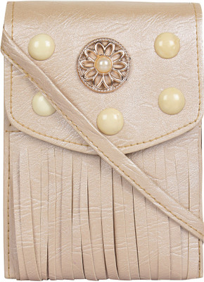 

Fabu Girls Beige PU Sling Bag