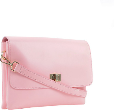 

Carlton London Women Casual Pink PU Sling Bag