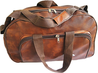 

Muccasacra Stylish Durable, Spacious Weaved Tan Finish Strolley Duffel Bag Length 21 Inches Small Travel Bag - medium(Tan)