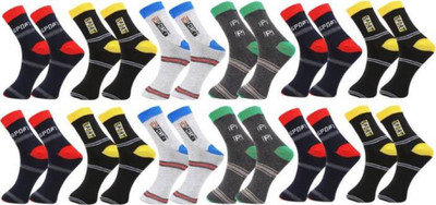 YJ FASHION Men Printed Ankle Length(Pack of 12)