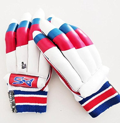 

HeadTurners Cricket Batting Right Hand Gloves-Academy Batting Gloves (Free Size, White)