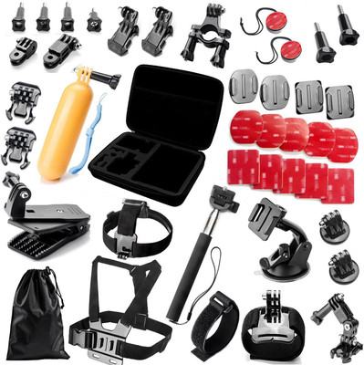 

Robustrion 41 in 1 Accessory kit for Gopro Hero 6 Hero fusion GoPro Hero 5 Hero Session GoPro Hero 4 Hero 3 Hero 2 Hero HD Hero + SJCAM Strap(Black)