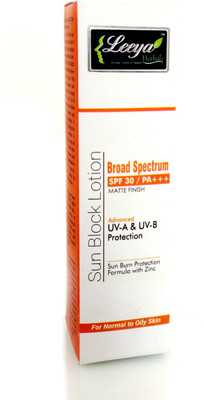 

LEEYA SUN BLOCK LOTION MATTE FINISH - SPF SPF 30 PA+++(100 g)