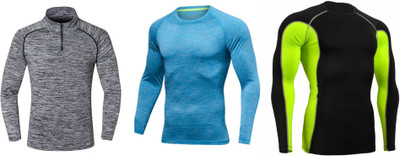 Zesteez Solid Men Round Neck Multicolor T-Shirt(Pack of 3)