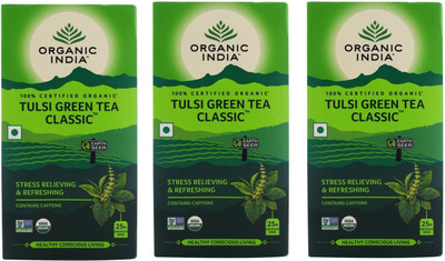 

Organic India Tulsi Green Tea Bags Box(75 Bags)