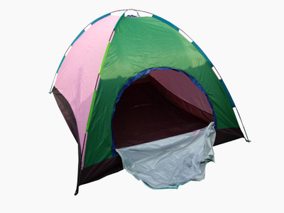 

our india bazzar camping tent Tent - For 6 parson(Silver), Green & pink