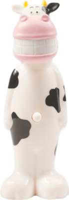 

Ole Baby Brings you the collectors edition of Bounce Up Funny Smiling Cow Headed Kids Push Button Cum Toy (Age-3+ years) Extra Soft Toothbrush