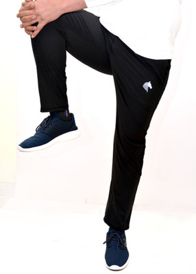 RAGA FIT Solid Men Black Track Pants
