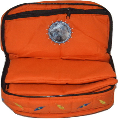 

NavRup Handworks Cosmetic Pouch(Orange)