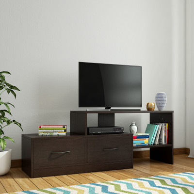 Home Full Prince Engineered Wood TV Entertainment Unit(Finish Color - Wenge)