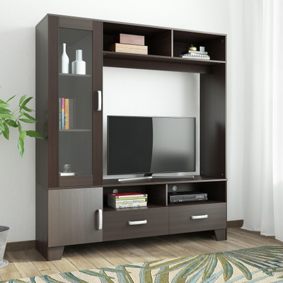 

Eros Breakfront Engineered Wood TV Entertainment Unit(Finish Color - Walnut)