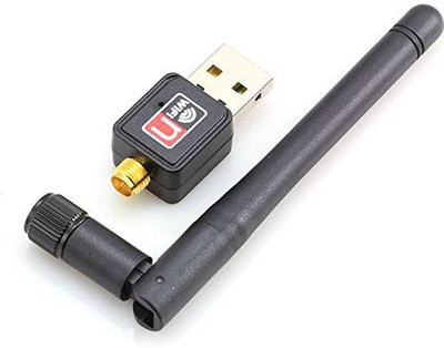 smacc N600 Wireless Adapter 802.11N/G/B With Antenna USB Adapter(Black)