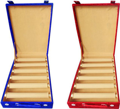 

Aadhya Combo Of Plain 6 Rod Bangle Box (Blue,Red) Vanity Box(Maroon, Blue)