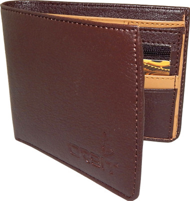 

Orbit Men Brown Artificial Leather, Fabric Wallet(6 Card Slots)
