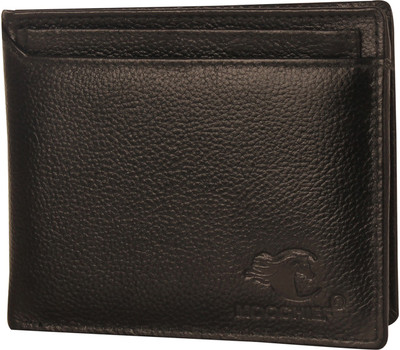 

Moochief Men Black Genuine Leather Wallet(10 Card Slots)