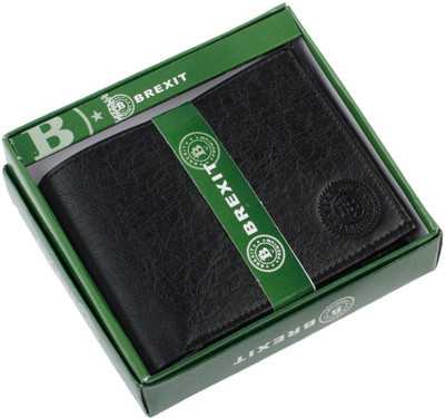 

BREXIT Men Black Artificial Leather Wallet(9 Card Slots)