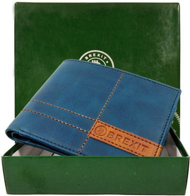 

BREXIT Men Blue Artificial Leather Wallet(3 Card Slots)