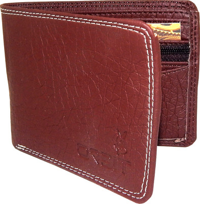 

Orbit Men Brown Artificial Leather, Fabric Wallet(5 Card Slots)