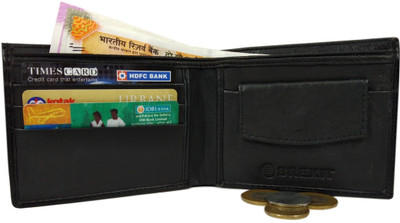 

BREXIT Men Black Artificial Leather Wallet(3 Card Slots)
