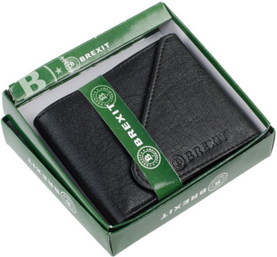 

BREXIT Men Black Artificial Leather Wallet(5 Card Slots)