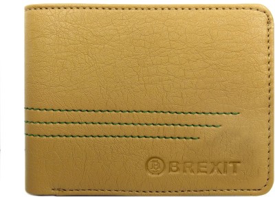BREXIT Men Tan Artificial Leather Wallet(3 Card Slots)