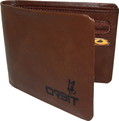 

Orbit Men Brown Artificial Leather, Fabric Wallet(4 Card Slots)