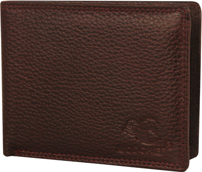 

Moochief Men Brown Genuine Leather Wallet(3 Card Slots)