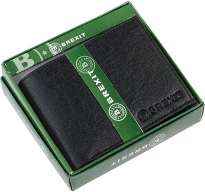

BREXIT Men Black Artificial Leather Wallet(9 Card Slots)