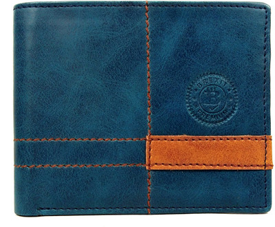 

BREXIT Men Blue Artificial Leather Wallet(3 Card Slots)