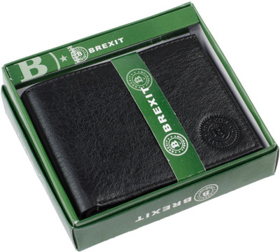 

BREXIT Men Black Artificial Leather Wallet(3 Card Slots)