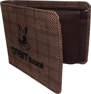 

Orbit Men Brown Artificial Leather, Fabric Wallet(3 Card Slots)