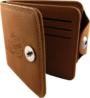 

Teenage Men Tan Artificial Leather Wallet(9 Card Slots)