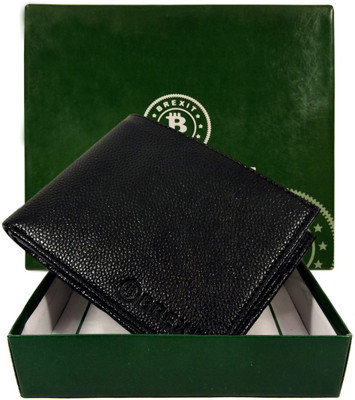 BREXIT Men Black Artificial Leather Wallet(5 Card Slots)