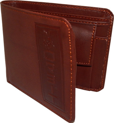 

Orbit Men Brown Artificial Leather, Fabric Wallet(2 Card Slots)