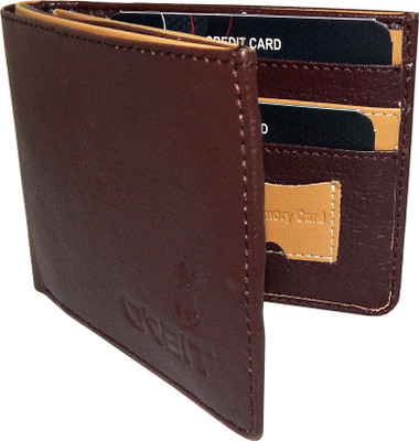 

Orbit Men Beige Artificial Leather, Fabric Wallet(6 Card Slots)