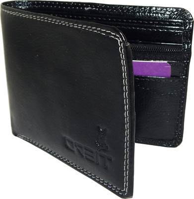 

Orbit Men Black Artificial Leather, Fabric Wallet(5 Card Slots)