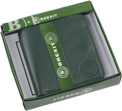 

Brexit Men Green Artificial Leather Wallet(8 Card Slots)