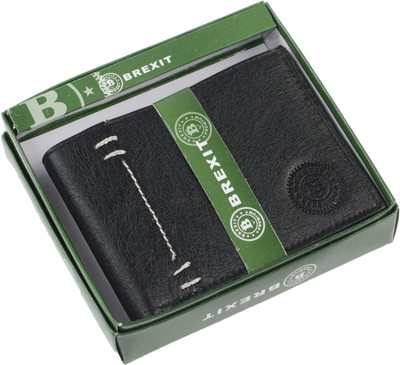 

BREXIT Men Black Artificial Leather Wallet(3 Card Slots)