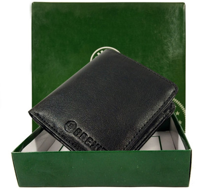 

BREXIT Men Black Artificial Leather Wallet(8 Card Slots)