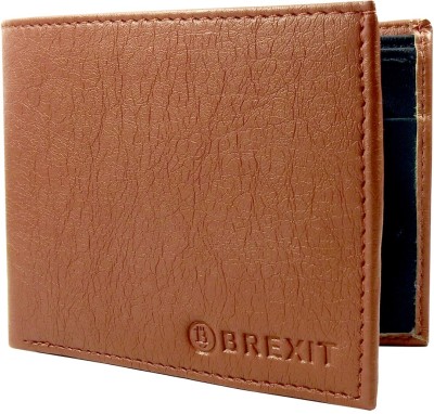 BREXIT Men Tan Artificial Leather Wallet(3 Card Slots)
