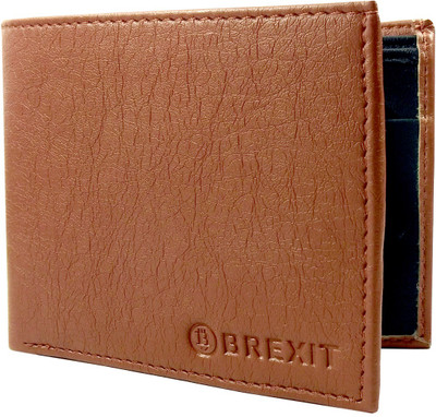 BREXIT Men Tan Artificial Leather Wallet(3 Card Slots)