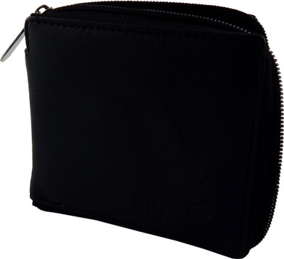 

Orbit Men Black Artificial Leather, Fabric Wallet(5 Card Slots)