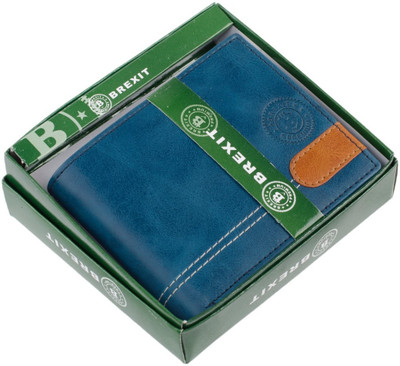 

BREXIT Men Blue Artificial Leather Wallet(6 Card Slots)