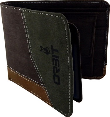 

Orbit Men Brown Artificial Leather, Fabric Wallet(5 Card Slots)
