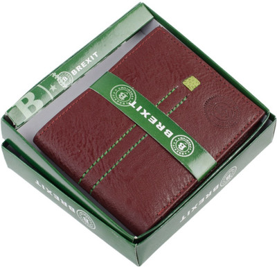 BREXIT Men Brown Artificial Leather Wallet(3 Card Slots)