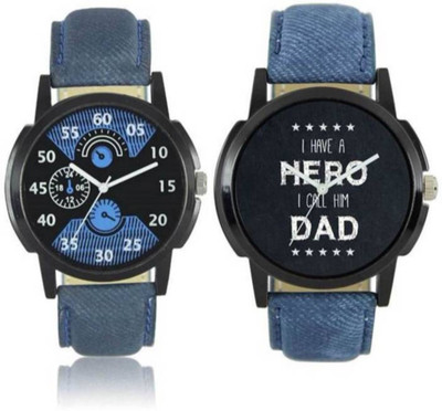 

victance new stylish multi color dial leather strap combo watches for boys and men lr2-7 Watch - For Men