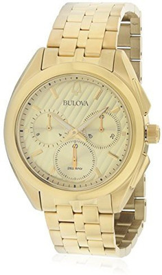 

Bulova champagne24027 Bulova Men's Curv Collection Goldtone Watch Watch - For Men